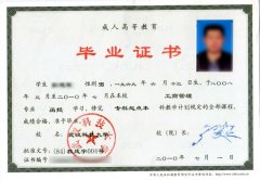 武汉科技大学自考毕业证样本